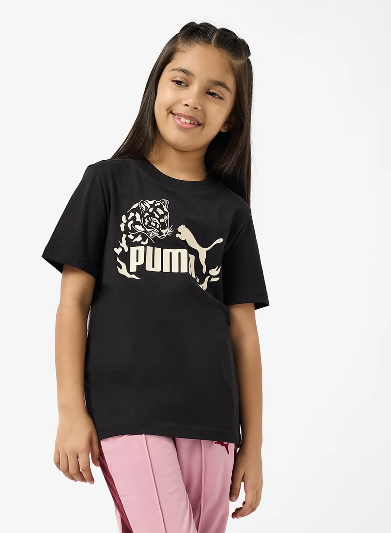 PUMA Youth Flaming Love Graphic T-Shirt
