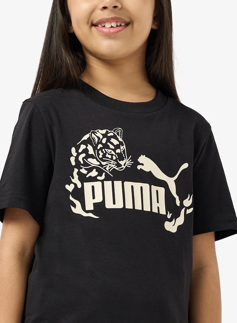 PUMA Youth Flaming Love Graphic T-Shirt