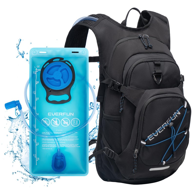 EVERFUN Hydration Backpack 18L Hiking Water Backpack with 3L Water Bladder, Women Men Hydration Pack Insulated Daypack Lightweight Hydropack with Rain Cover for Hiking, Cycling, Running, Festivals - Image 1