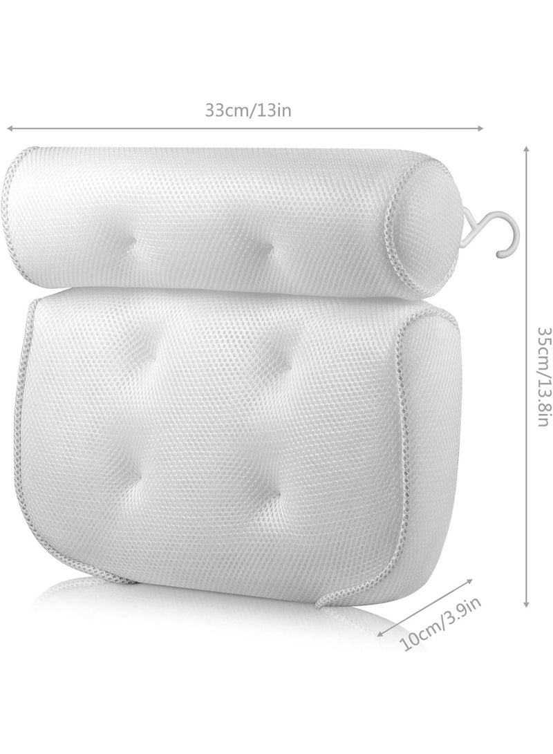 مخدة استحمام مريحة للبانيو بتصميم ناعم ودعم للرقبة والظهر – وسادة بانيو فاخرة مضادة للماء وسهلة التنظيف للاسترخاء والسبا المنزلي - Image 5