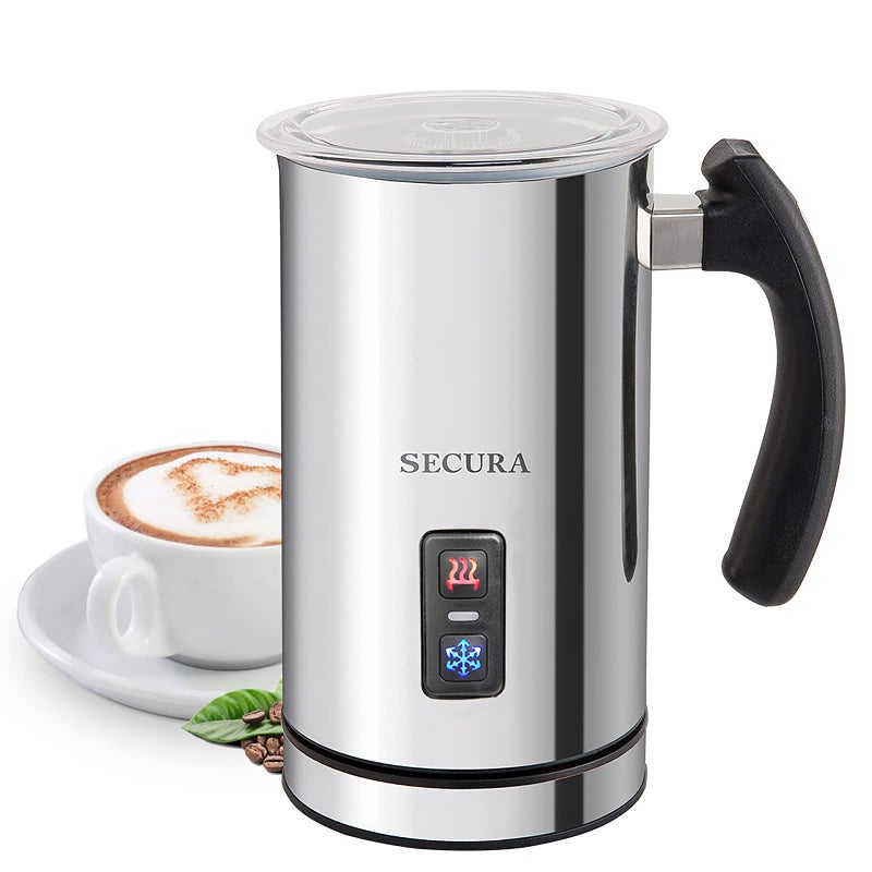 Secura Electric Milk Frother  Automatic Milk Steamer Warm Or Cold Foam Maker For Coffee  Cappuccino  Latte  Stainless Steel Milk Warmer With Strix Temperature Controls - Image 1
