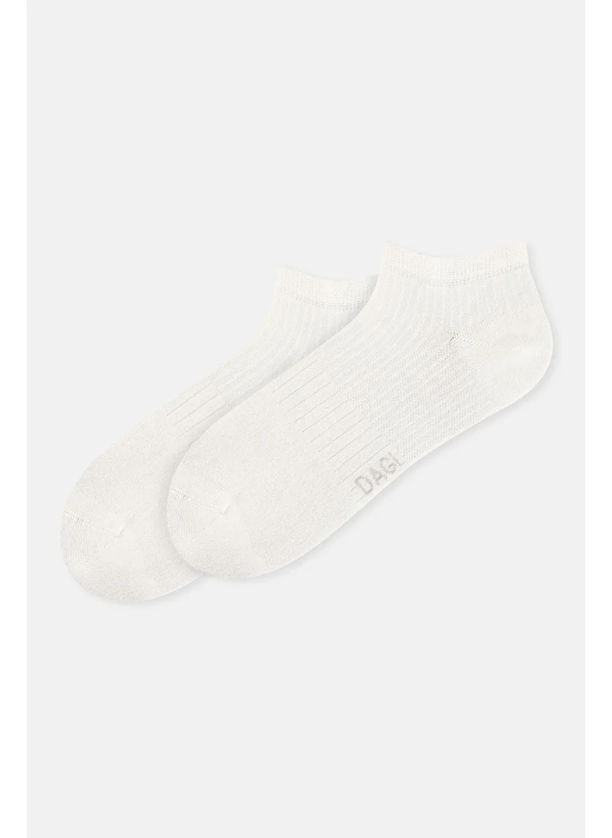 داجي Ecru Women's Bamboo Booties Socks