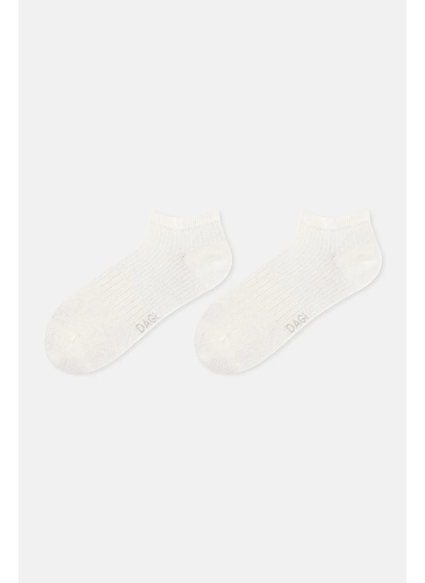 داجي Ecru Women's Bamboo Booties Socks