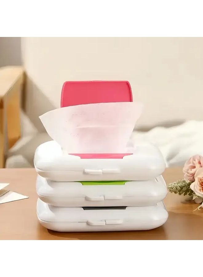 Green Portable Wet Wipes Box with Hanging Hook Travel Organizer for Car Bathroom Outdoor Use - Image 2