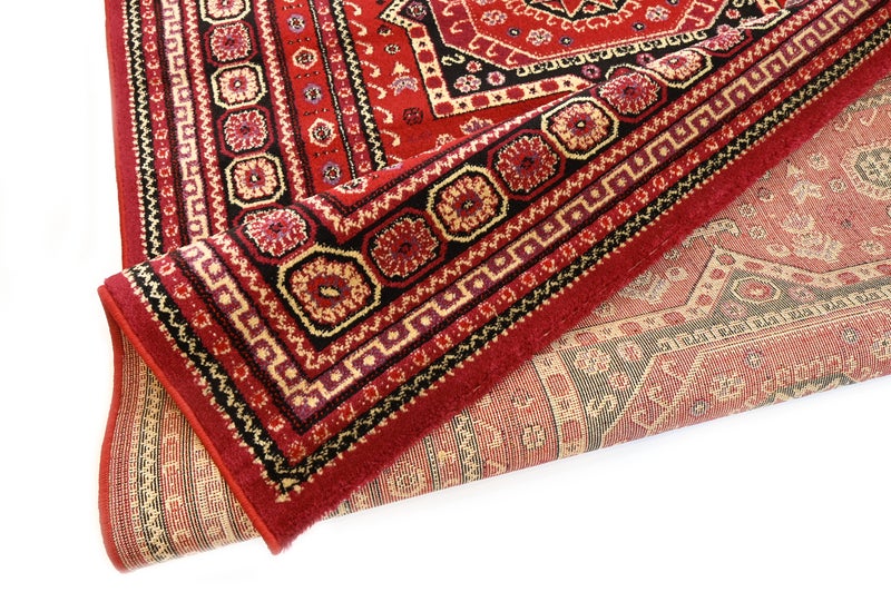 Alkaffary Carpet Taima Modern pattern with timeless elegance Size 3.00x4.00 , Color Red Black - Image 2