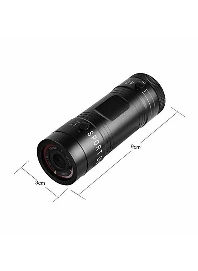 ZERONE كاميرا رياضية DV، كاميرا صوتية صغيرة محمولة بدقة Full HD 1080P 720P مع ميكروفون، كاميرا IPX-4 مقاومة للماء للدراجات والسيارات للرياضات الخارجية (أسود) - Image 3