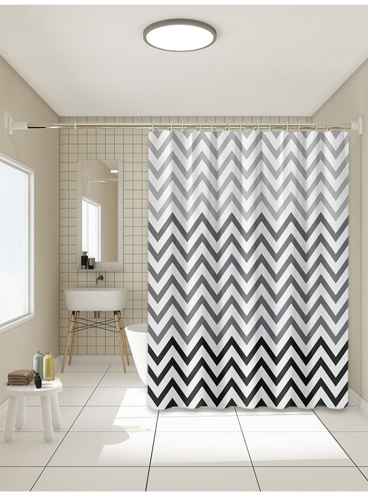 Waterproof Mildewproof PEVA Shower Curtains 180 x 180centimeter - Image 4