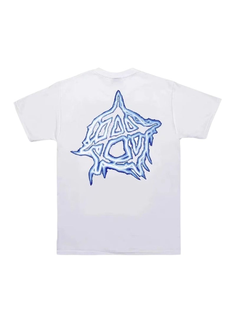 Thirty-One New Summer Fashion White Thunder Style Unisex Oversized T-shirt  - Image 1