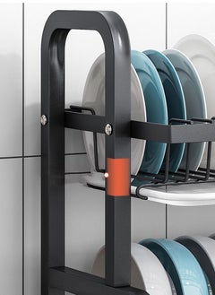 CityRiya-Long Dish Rack Dish Drying Rack 3-Tier Rust Proof Dish Racks with Drainboard Tray Utensil Holder Large Dish Drainer with Cutting Board Holder for Kitchen Counter Organizer Storage  - Image 5