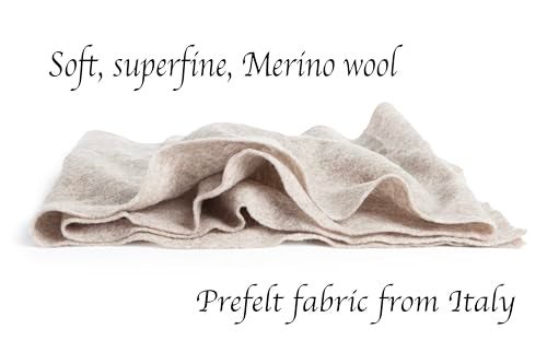 Desert Breeze Distributing Pure Merino Wool, Extra Fine Pre Felt Fabric for Craft, Needle Felting, Wet Felting, 19 Micron, Natural Brown Color, 12 x 59 inches - Image 2
