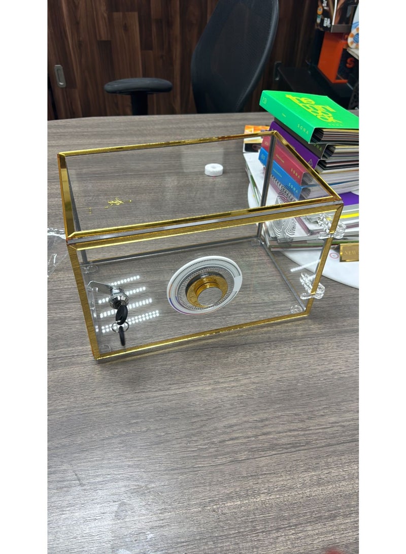 Custom Transparent Safe Box – Personalized Acrylic Safe with Your Name or Design | Decorative Mini Safe for Office, Home & Gifts | Clear Display Storage Box for Coins, Cash & Keepsakes - Image 5