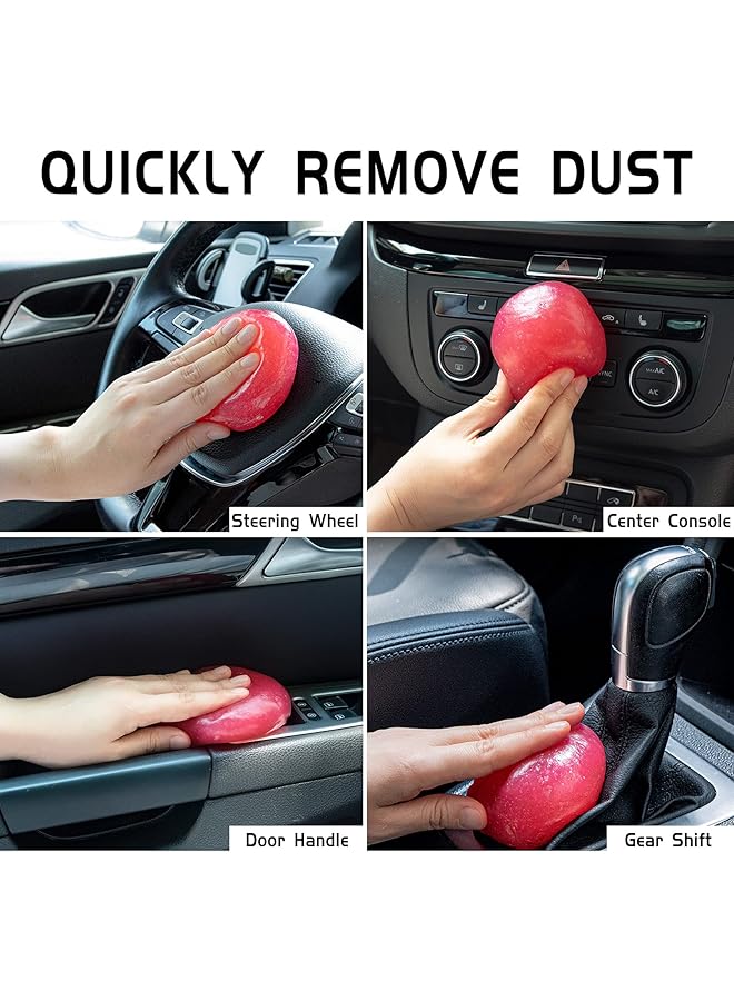 TICARVE Car Cleaning Gel Detailing Putty Car Putty Auto Detailing Tools Car Interior Cleaner Cleaning Slime Car Accessories Keyboard Cleaner Rose/Nt Wt: 5.6 Oz (160 Gr) - Image 3