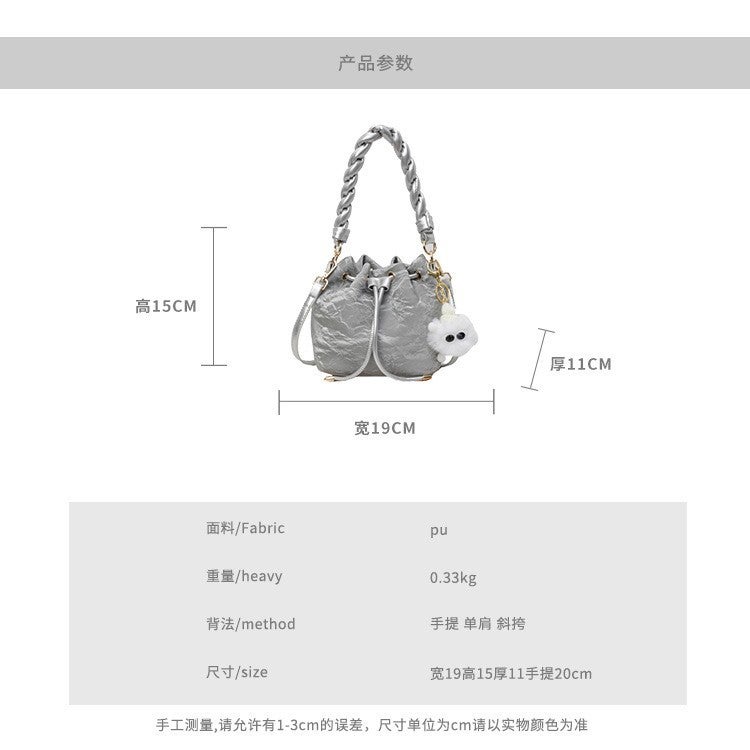 High-End Versatile Bucket Bag 2026 New Fashion Niche Trendy Crossbody Bag Women'S Handbag - Image 5