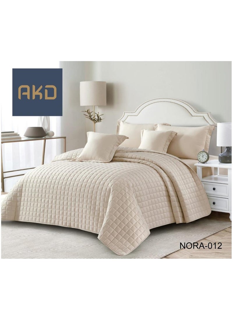 AKD Neferin comforter set, compressed sheet, consisting of 6 pieces, polyester comforter, size 220 x 240 cm. 
