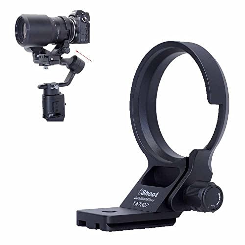 iShoot Lens Collar Tripod Mount Ring Compatible with Tamron 70300 f4563 Di RXD III A047 Z Mount Support Holder Bracket Arca Fit Quick Release Plate Dovetail for ArcaSwiss Type Clamp Stabilizer - Image 1