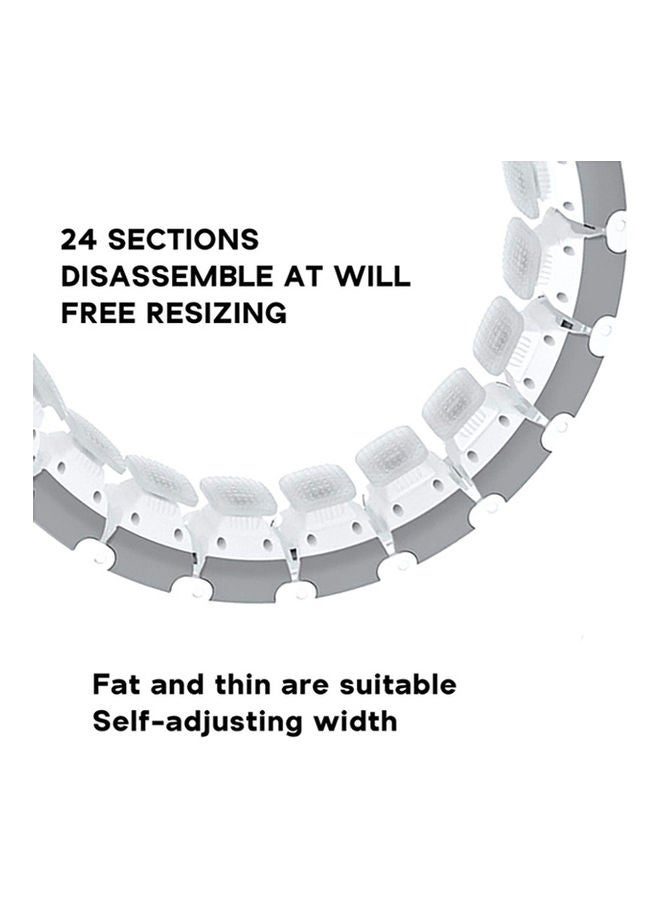 NIBEMINENT 24-Section Adjustable Smart Hula Hoop with Soft Gravity Ball  - Image 4