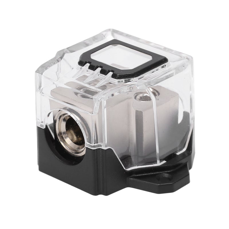 1/0 Gauge to 4 Gauge Power Distribution Block 2 Way Fuse Holder - Nickel Plating Zinc Alloy Ground Distribution Splitter for Car Audio System - Image 5