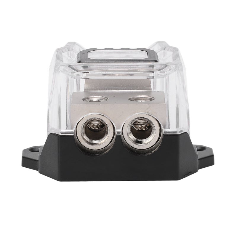 1/0 Gauge to 4 Gauge Power Distribution Block 2 Way Fuse Holder - Nickel Plating Zinc Alloy Ground Distribution Splitter for Car Audio System - Image 1