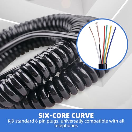 1st Choice Phone Cord, Black, 3 Pack, Universally Compatible - Image 2