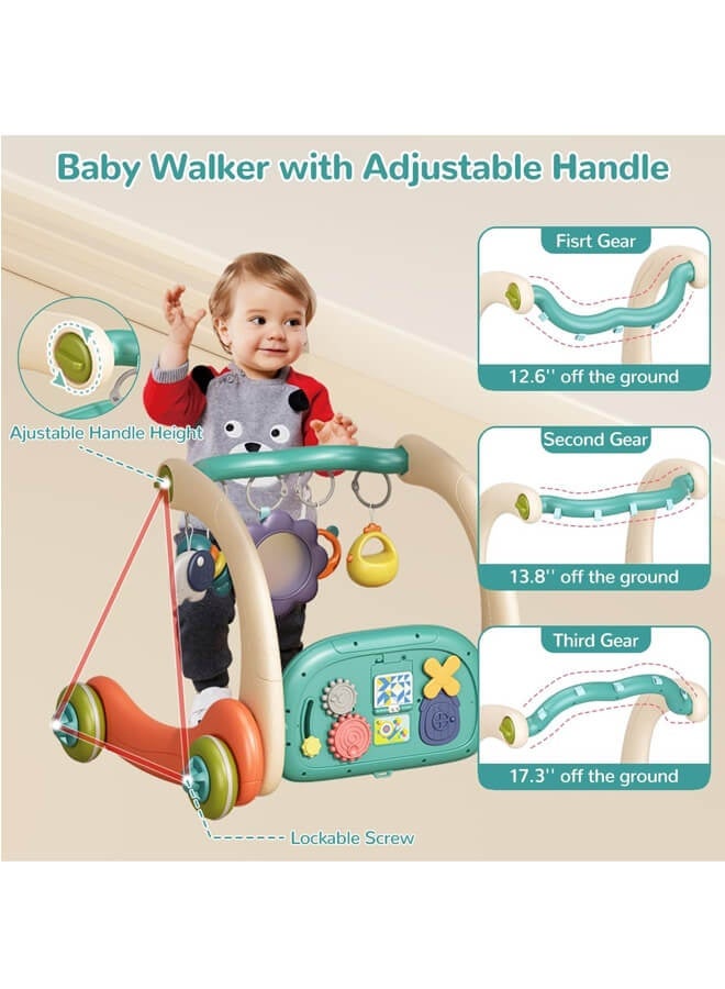 ريوليو 2 في 1: حصيرة ألعاب وصالة رياضية للأطفال، ألعاب أطفال مع بيانو للركل واللعب، مركز أنشطة للرضع، مشّاية ورف لياقة للأطفال - Image 4