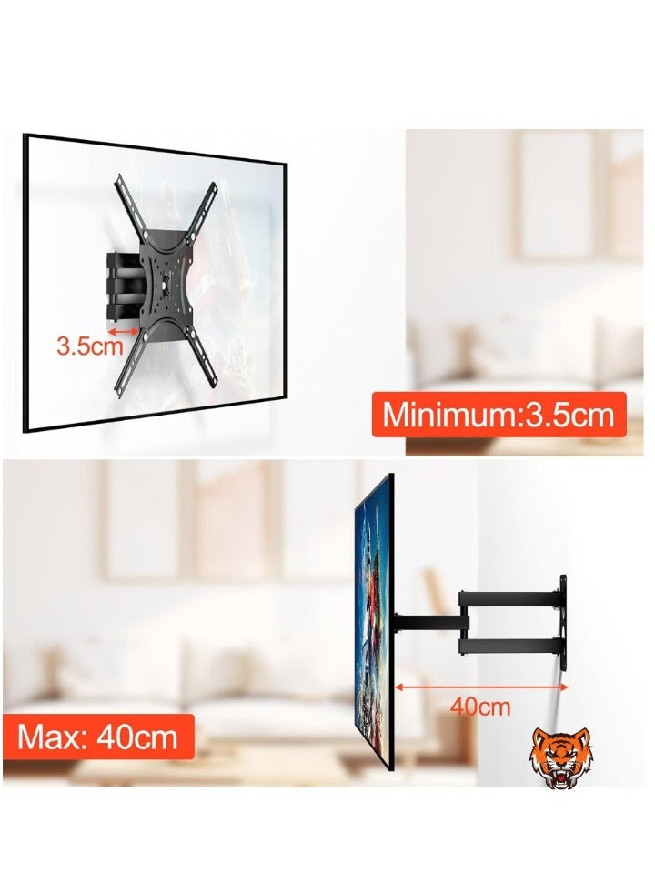 TIGER "Swivelling & Tilting TV Wall Mount for 14''-55'' Flat & Curved TVs/Monitors – Includes Safety Screws"  - Image 2