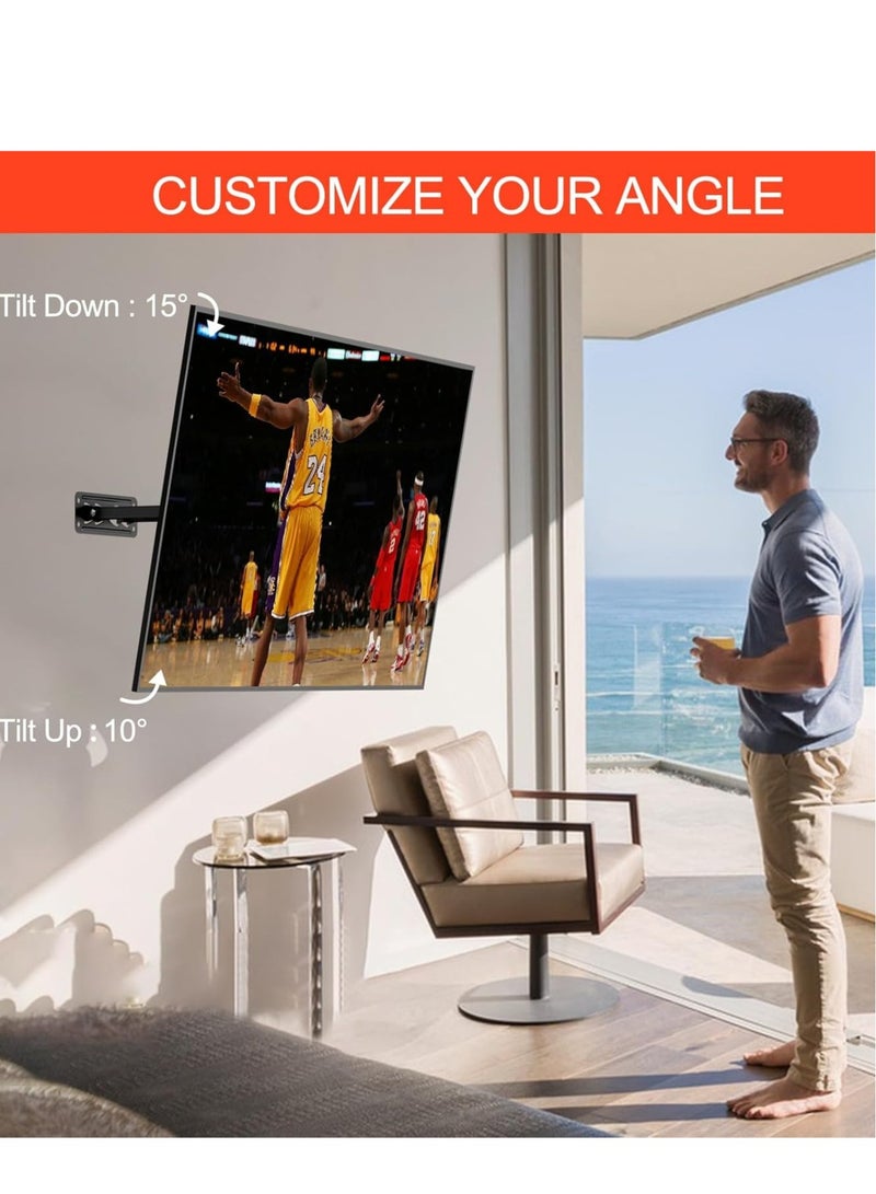 TIGER "Swivelling & Tilting TV Wall Mount for 14''-55'' Flat & Curved TVs/Monitors – Includes Safety Screws"  - Image 5