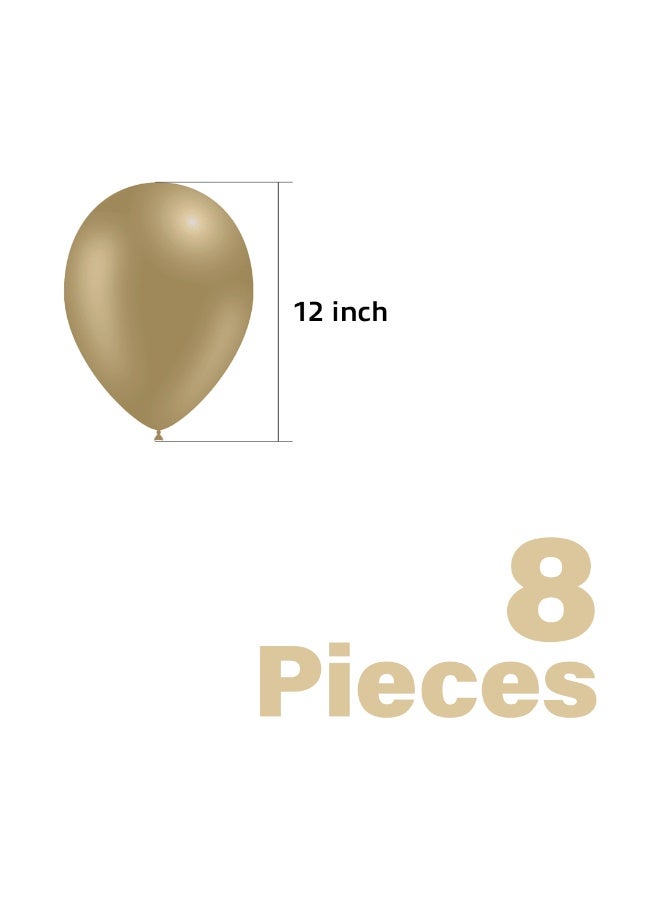 نقطة الحزب 8 قطع من البالونات اللاتكس، بالونات مقاس 12 بوصة مع كرات بوليستر بألوان مختلطة (2.8 جرام) لتزيين أعياد الميلاد وحفلات الزفاف والحفلات - Image 3