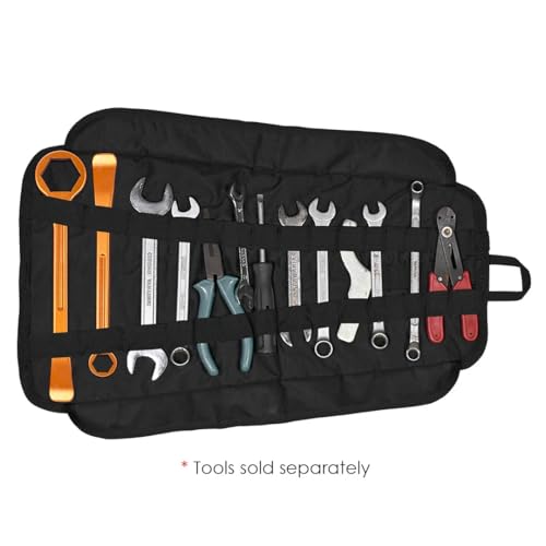 VIATERRA Essentials Heavy Duty Motorcycle Tool Roll - Tool Kit Bag for Tool Storage, Organization & Motorcycle Repairs (Only Pouch - Tools NOT Included) - Image 3