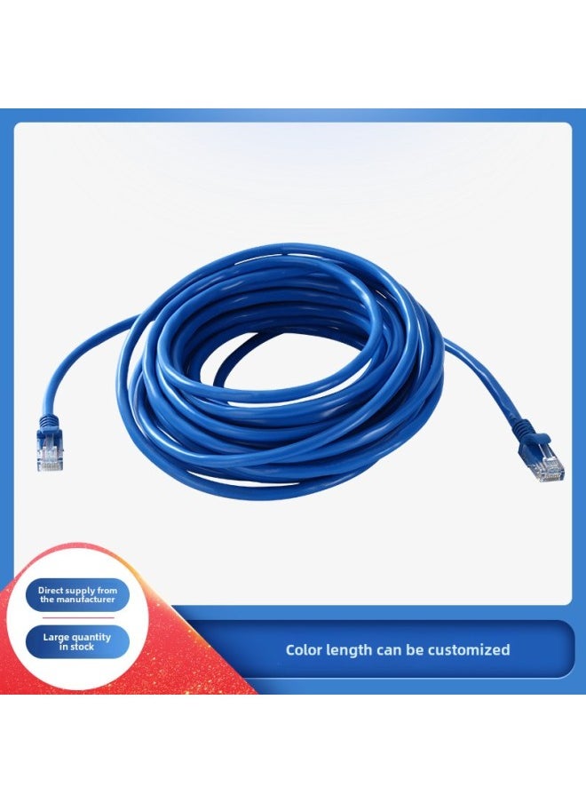 Generic Super Category 6 Network Cable Twisted Pair Computer Broadband Router Network Cable High-Speed Gigabit Network Cable Jumper-Color:Grey-Line Length:1m  - Image 2