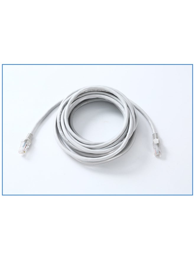 Generic Super Category 6 Network Cable Twisted Pair Computer Broadband Router Network Cable High-Speed Gigabit Network Cable Jumper-Color:Grey-Line Length:1m  - Image 1