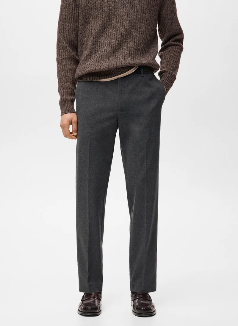 Fluid regular-fit trousers