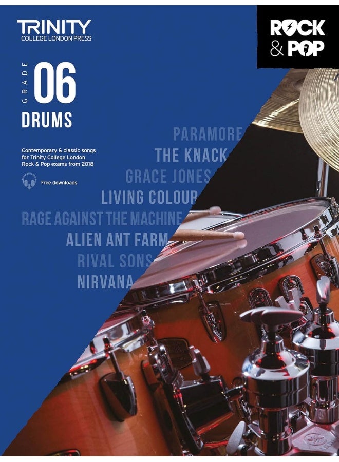 Trinity College London Rock & Pop 2018 Drums Grade 6