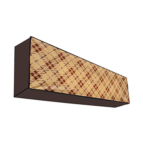 Lithara Waterproof Printed AC Cover for for Split AC 2 Ton Indoor Unit | All Weather Cover | Elastic Stretchable | (Design 02 Multicolor) - Image 2