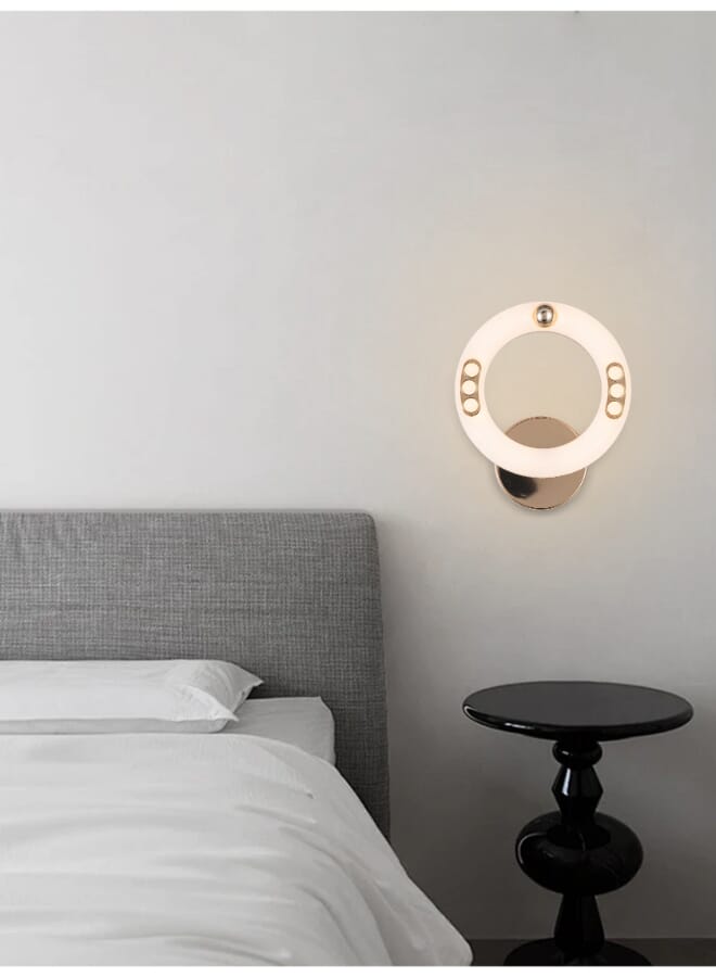 Best Power Modern LED Wall Lamp 9901-W – 12W | 3 Lighting Modes | Elegant Ring Design | Energy-Efficient Wall Light for Living Room & Bedroom - Image 1