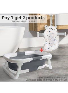 Zoom Plus Baby Foldable Collapsible Bathtub With Cushion Pad, Water Plug, Non-Slip Support Leg For Newborn, Toddler, Infant  - Image 5
