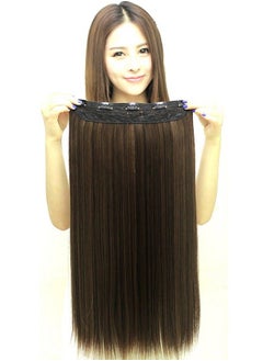 Ritzkart Hair Extension 25 Inc Golden Black Mix Highlighter Straight Extension 3H27 Golden Black  - Image 1