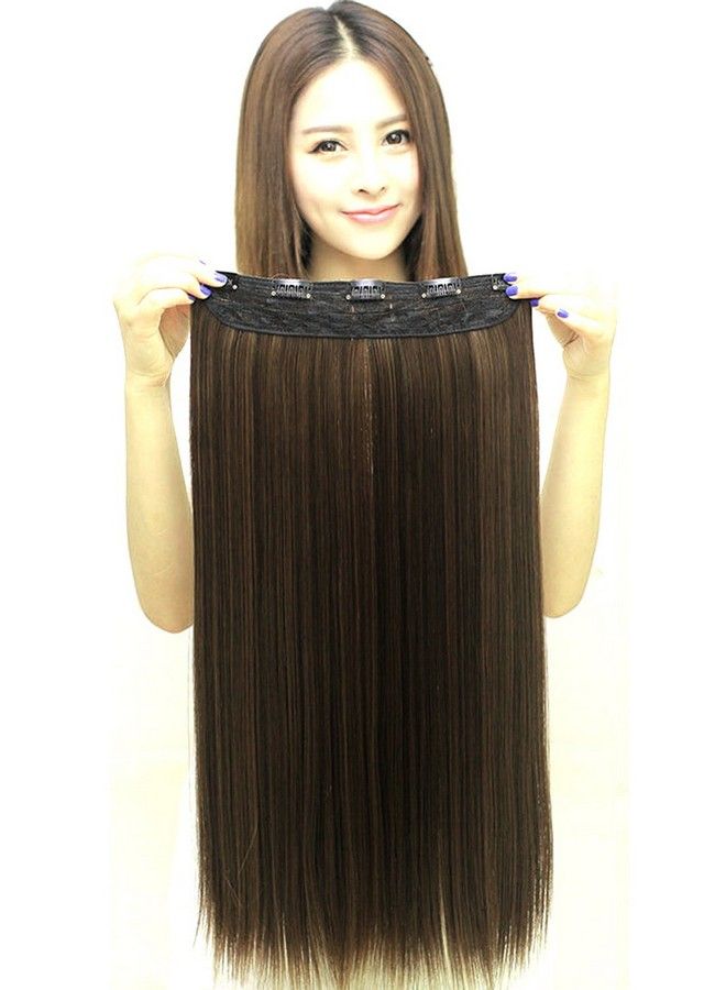 Ritzkart Hair Extension 25 Inc Golden Black Mix Highlighter Straight Extension 3H27 Golden Black - Image 1