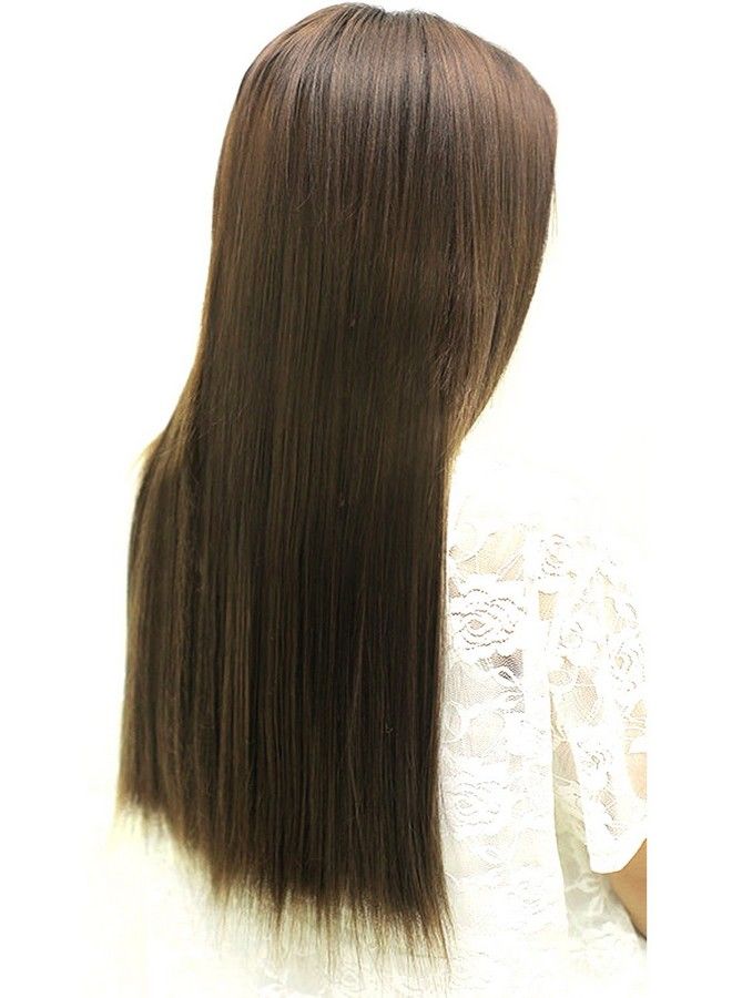 Ritzkart Hair Extension 25 Inc Golden Black Mix Highlighter Straight Extension 3H27 Golden Black - Image 5