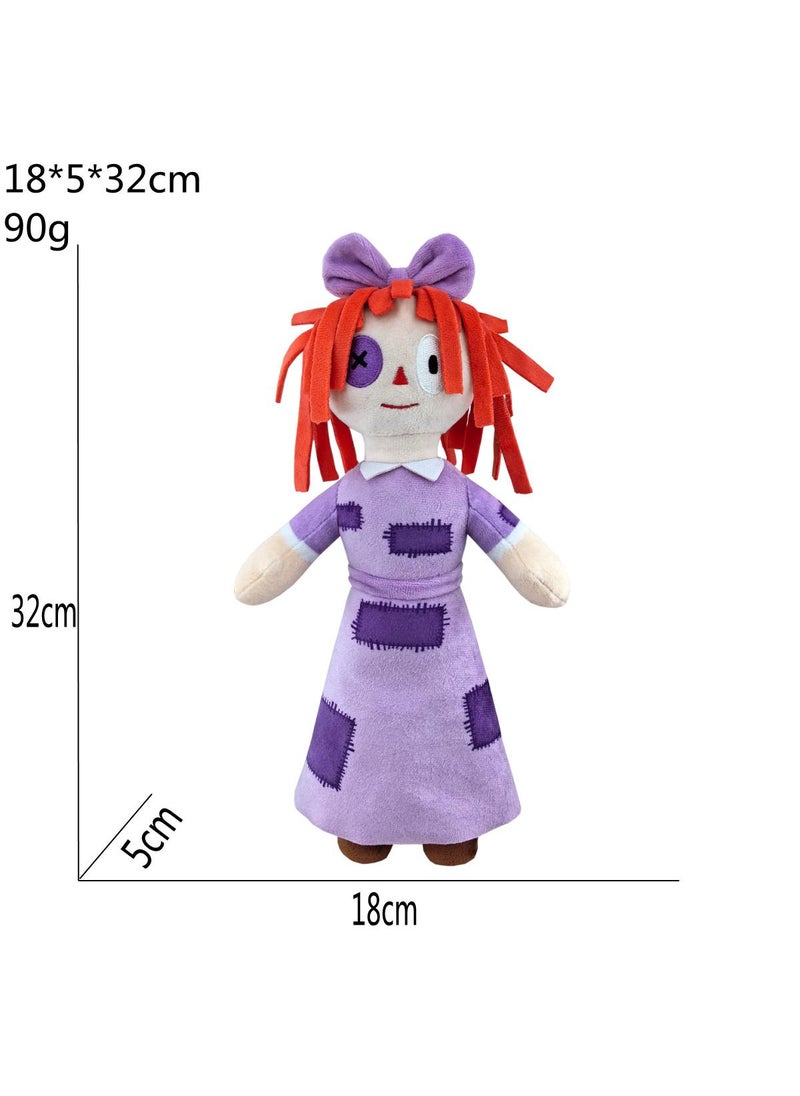General - 1 Set Party Cosplay The Amazing Digital Circus Costume For Kids Adults Ragatha Costume With Mask And A Complimentary Plush Doll - Image 1