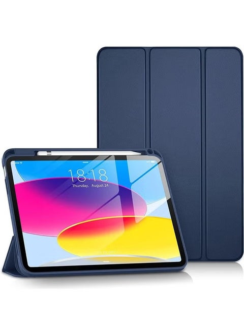 Case for Samsung Galaxy Tab A9+ / A9 Plus 11-Inch 2023 Soft TPU Tri-Fold Stand Protective Tablet Cover Auto Wake/Sleep