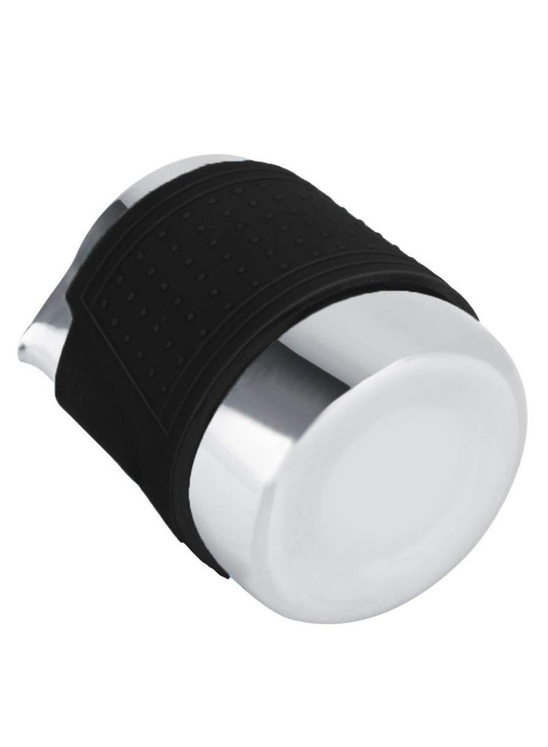 Y&D Small Milk Frother Jug, Handleless Pitcher, Stainless Steel Creamer Non-Stick Teflon Frothing 12oz Home Kitchen Cup, for Making Latte Art, Cappuccino(Black) - Image 2