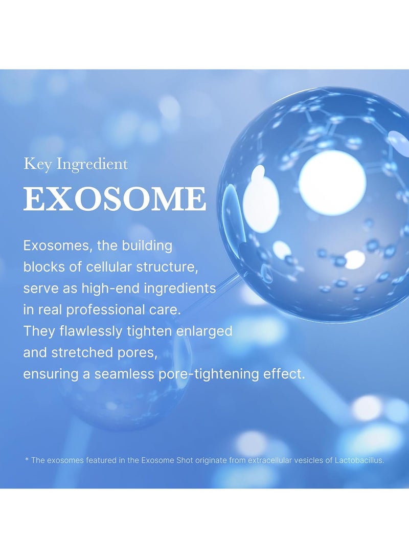 ميديكيوب سيروم الوجه زيرو اكسوسوم شوت 7500 جزء في المليون من ميديكوب، سيروم سائل معزز للبشرة| اكسوسوم بأحماض AHA+BHA+PHA| لعلاج بالمسام وخلايا الجلد الميتة وملمس البشرة| العناية بالبشرة الكورية، 30 مل - Image 4