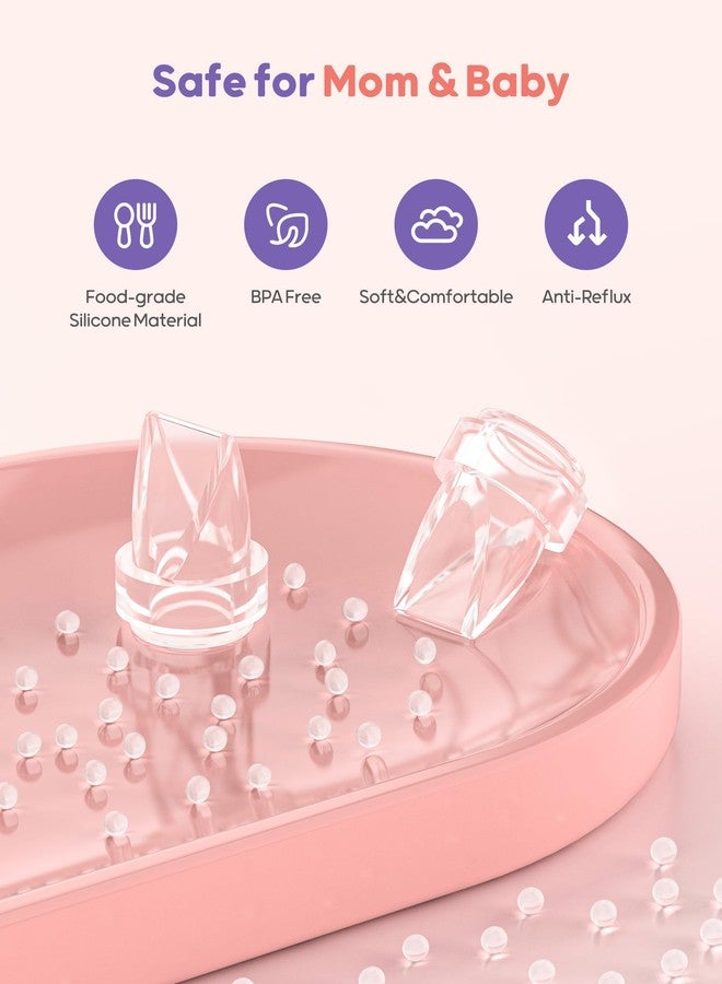 Nuliie Breast Pumps Accessories, Valves Replacement for Nuliie Wearable Breast Pump Electrical with Storage Bag (Model:S32) 4Pcs Duckbill Valves - Image 3