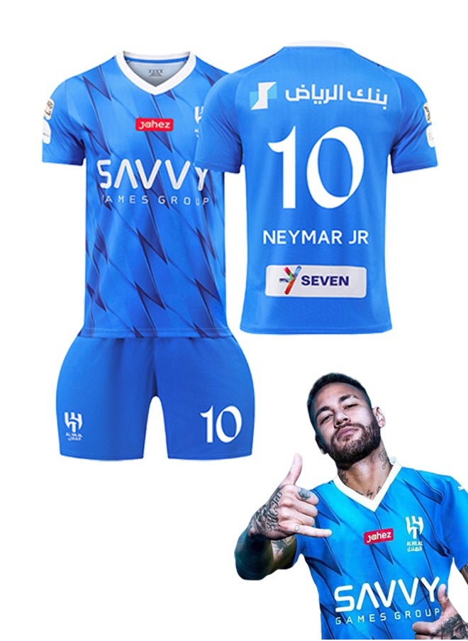 Generic - 2-piece set of Riyadh New Moon Football Club 10, 23-24 New Moon Home 10, Star New Football Jersey - Image 1