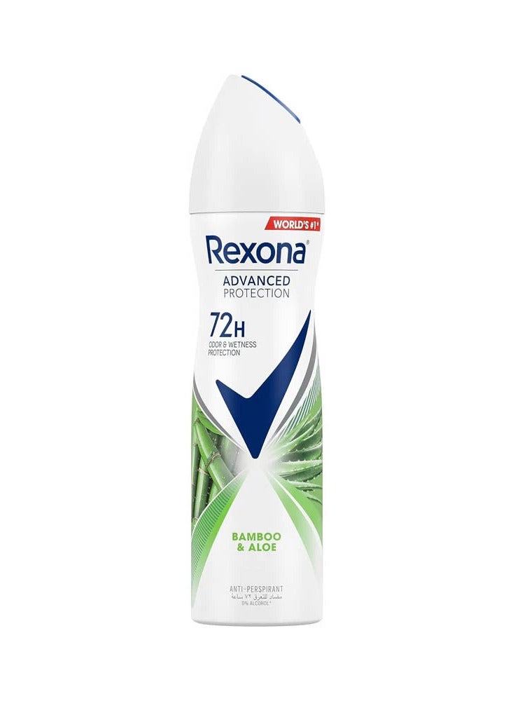 Rexona deodorant Spray Bamboo and Aloe 150ml - Image 1