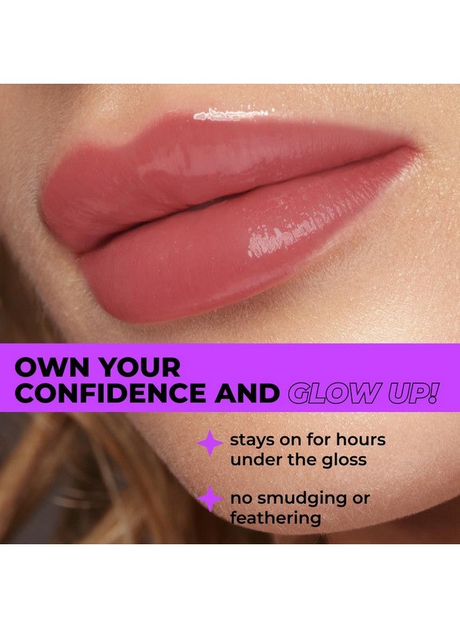 LAMEL Long Lasting Gel Lip Liner 404 Berry Easyglide Gel Texture Super Longlasting Sharpenable Precise Tip Intense Pigment 1.7Gm - Image 5