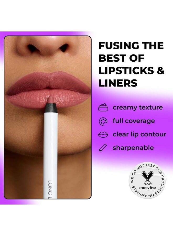 LAMEL Long Lasting Gel Lip Liner 404 Berry Easyglide Gel Texture Super Longlasting Sharpenable Precise Tip Intense Pigment 1.7Gm - Image 4