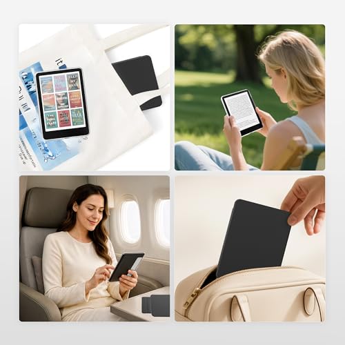 SESENSE Detachable Magnetic Case for 6'' Kindle 2024 and 2022 (11 Generation), Slim PU Shell Cover Case with Auto Wake/Sleep, Black - Image 5