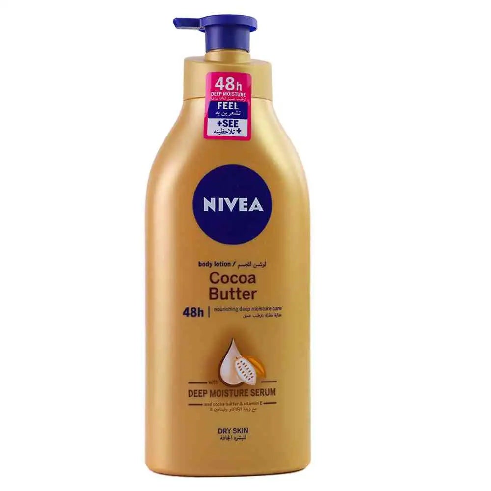 Nivea Deep Moisture Body Lotion With Cocoa Butter & Vitamin E - 625ml