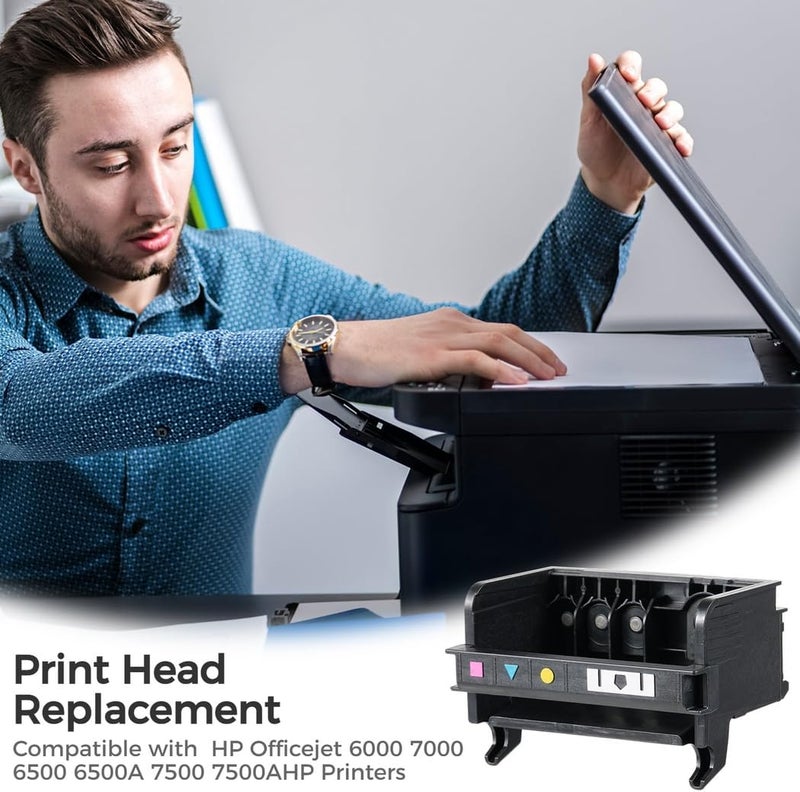 طابعة متوافقة 7500A 6500A 7500 7000 6000 6500 Officejet مع رأس الطباعة - Image 2